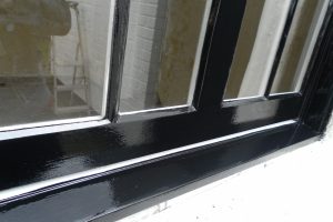 Black Sash Window After Restoration